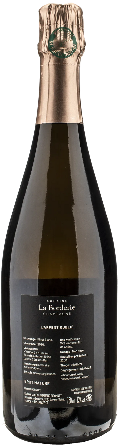 La Borderie Champagne l'Arpent Oublie Brut Nature