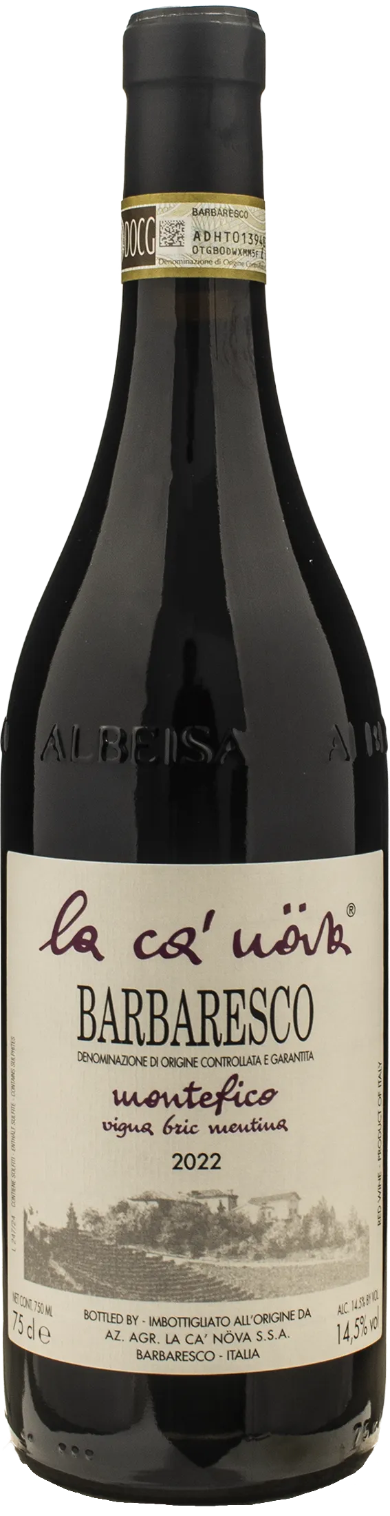 La Ca' Nova Barbaresco Montefico Vigna Bric Mentina 2022