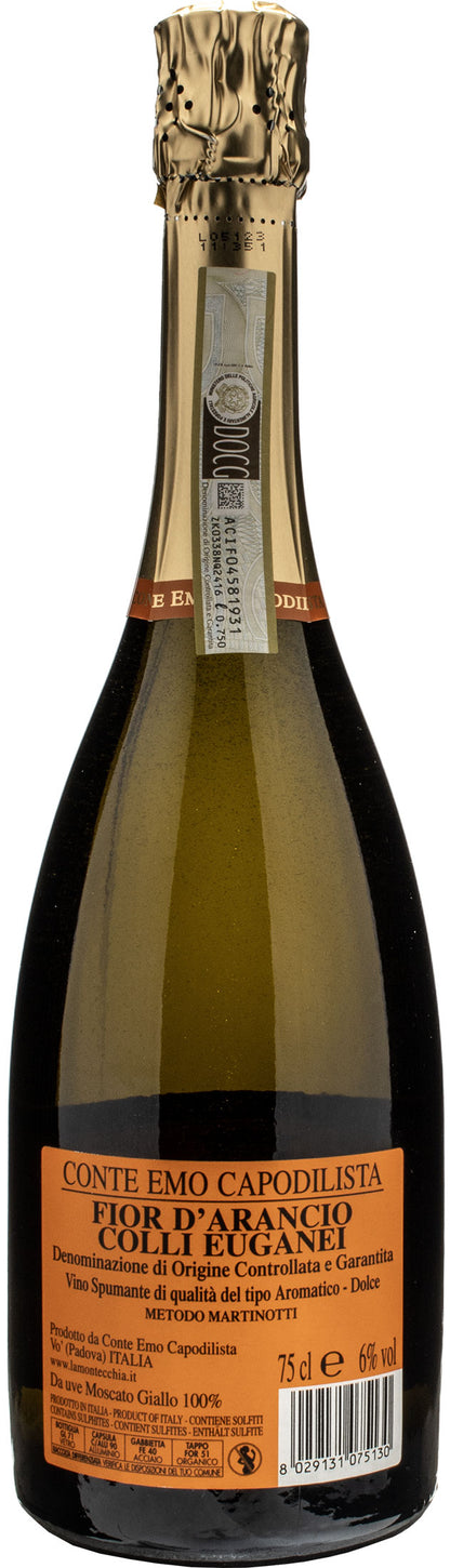 Conte Emo Capodilista Fior d'Arancio Colli Euganei Moscato Spumante Metodo Martinotti
