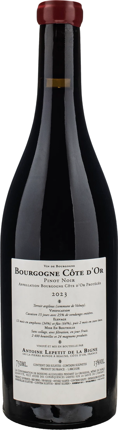 La Pierre Ronde Bourgogne Cote d'Or Pinot Noir 2023