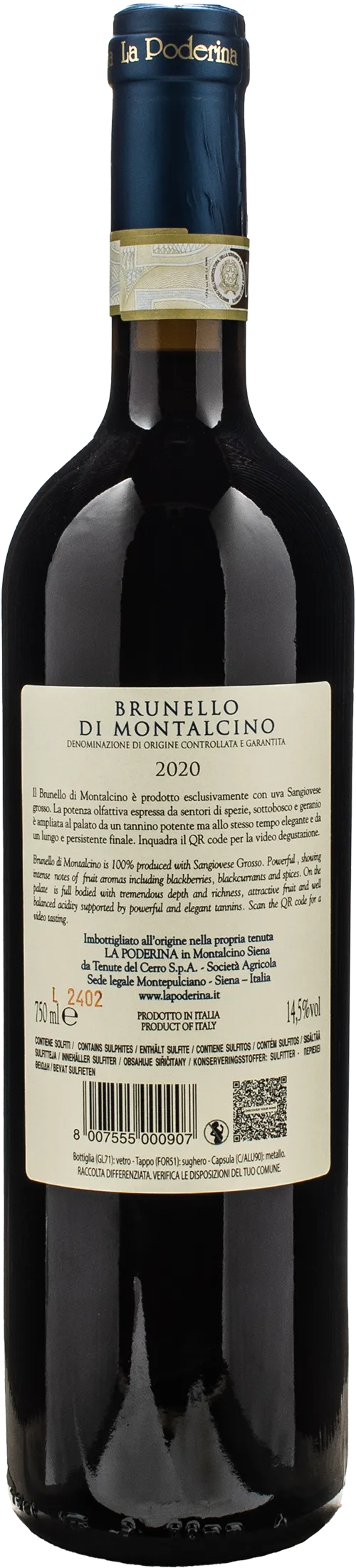 La Poderina Brunello di Montalcino 2020