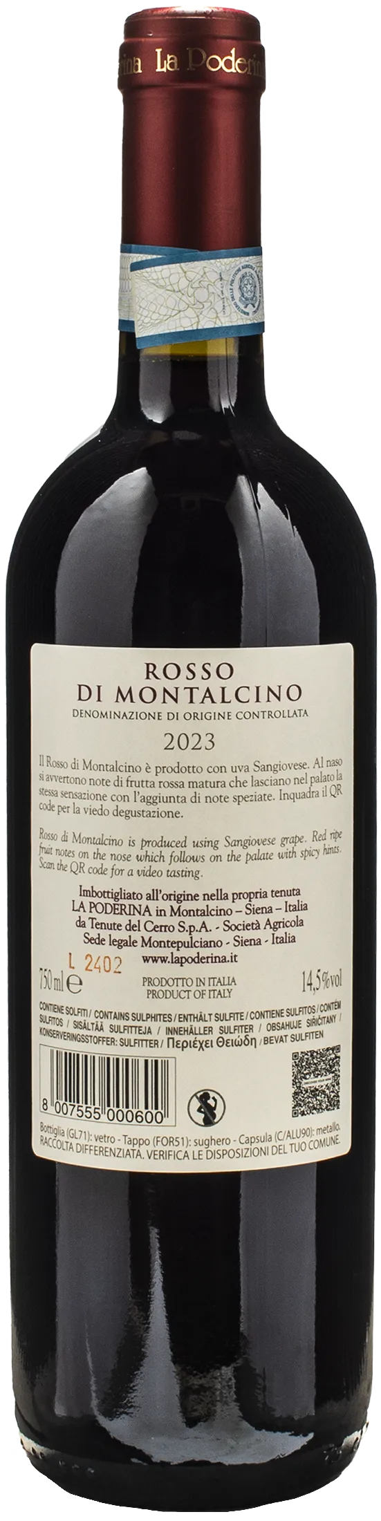La Poderina Rosso di Montalcino 2023