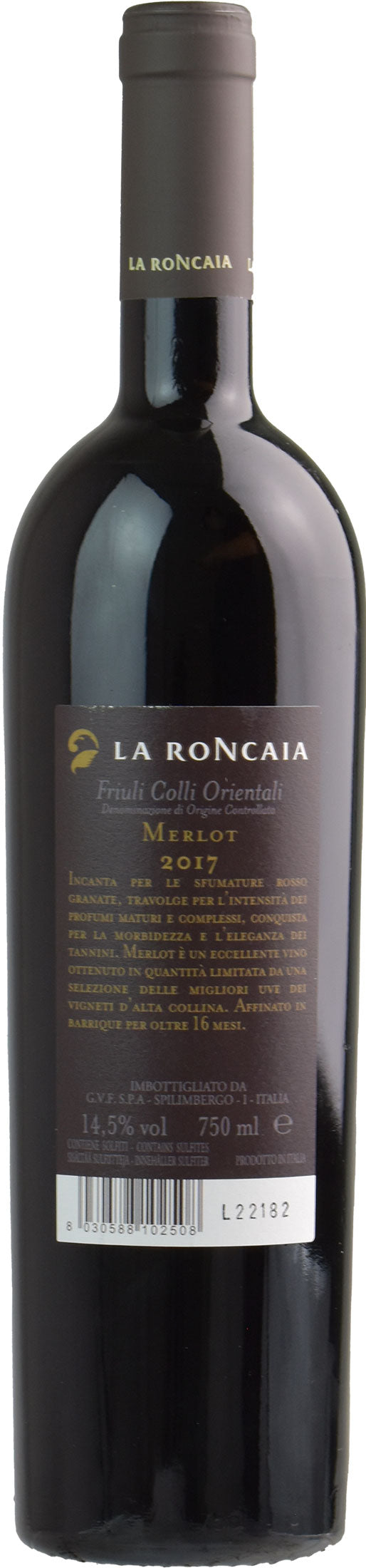 La Roncaia Friuli Colli Orientali Merlot Fusco 2017