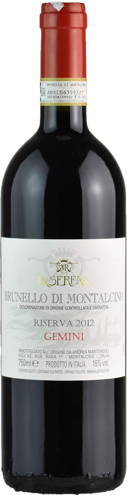 La Serena Brunello di Montalcino Gemini Riserva 2012