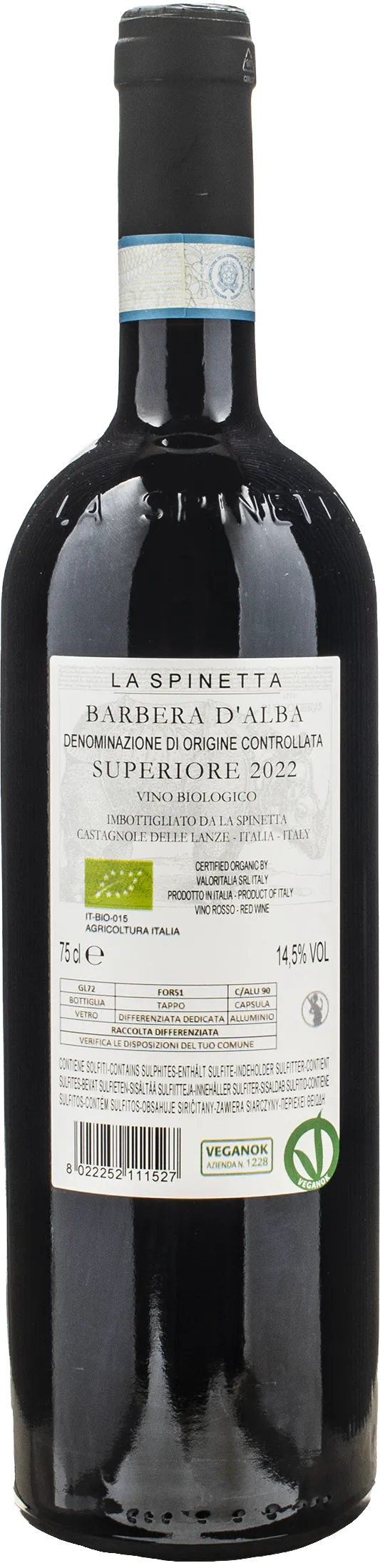 La Spinetta Barbera d'Alba Superiore Gallina 2022