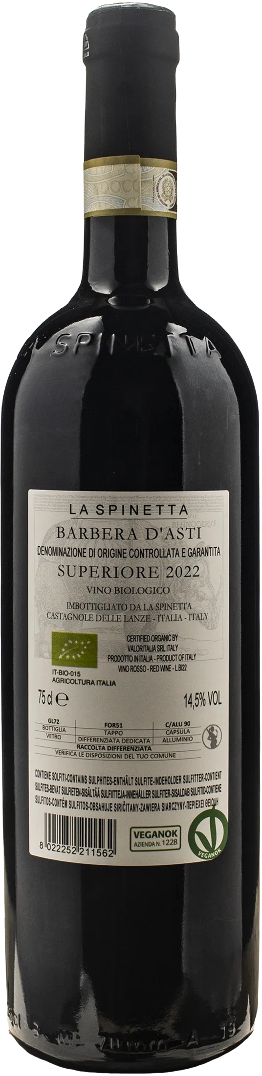 La Spinetta Barbera d'Asti Superiore Bionzo 2022