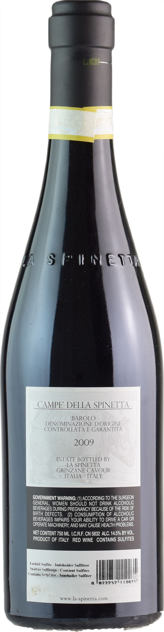 La Spinetta Barolo Campe Vursu 2009