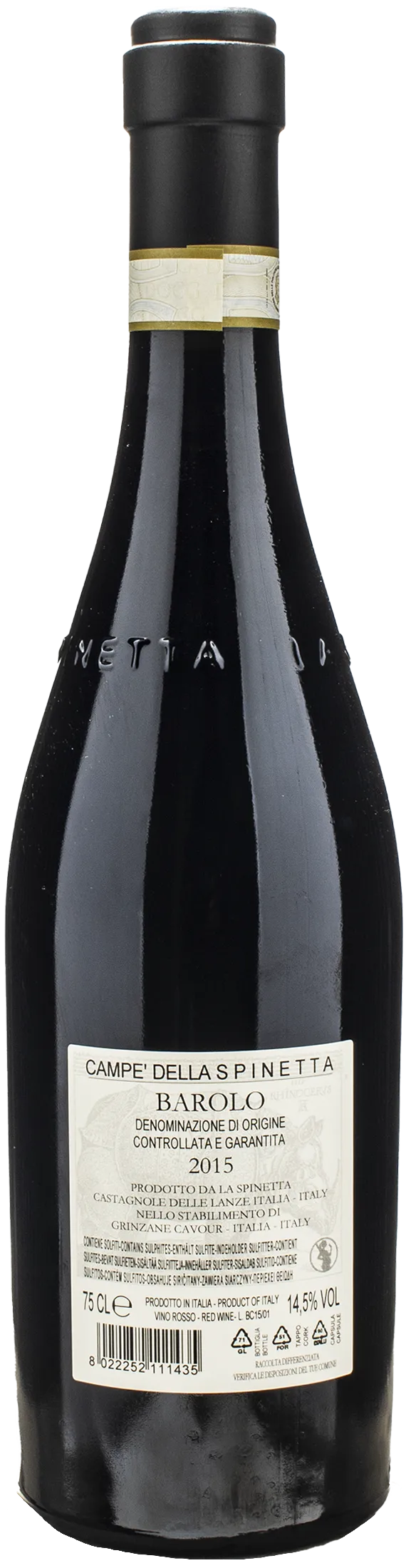 La Spinetta Barolo Campe Vursu 2015