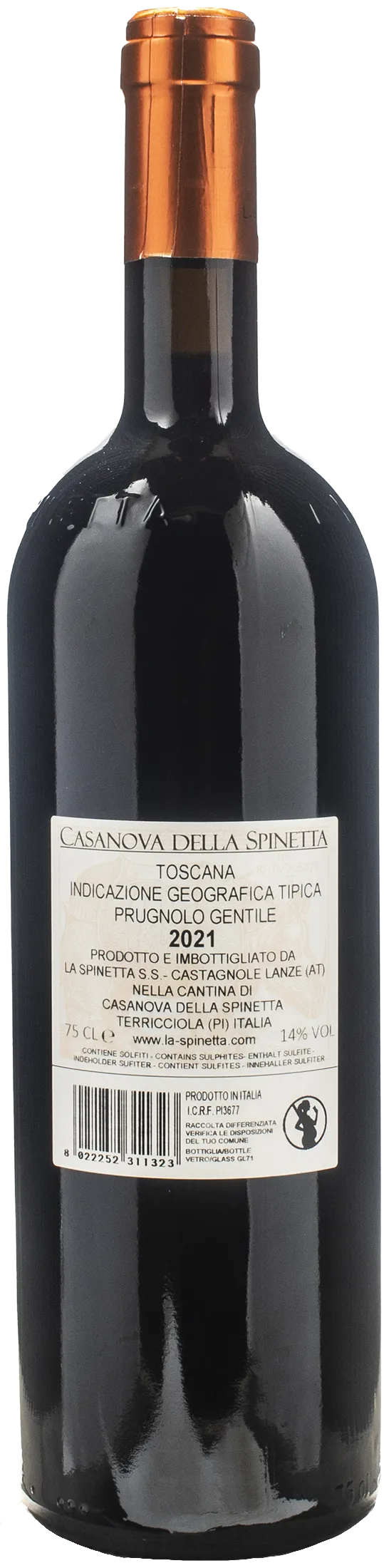 La Spinetta Prugnolo Gentile di Casanova 2021