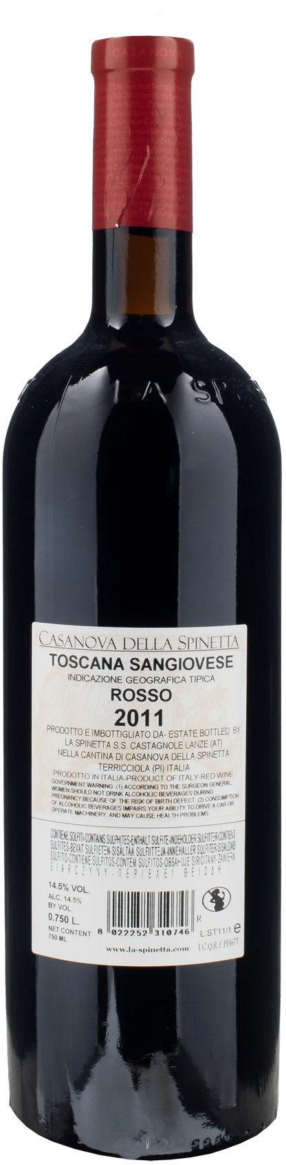 La Spinetta Sassontino Toscana Sangiovese Rosso 2011
