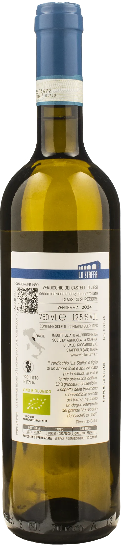 La Staffa Verdicchio Castelli Jesi Classico Superiore 2024