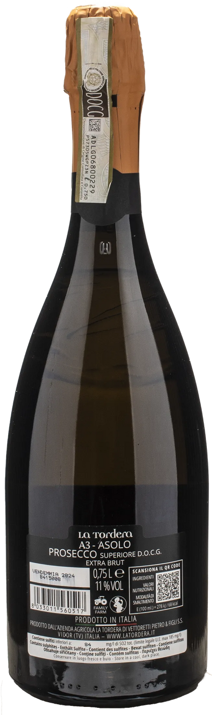 La Tordera Asolo Prosecco Superiore A3 Extra Brut 2024