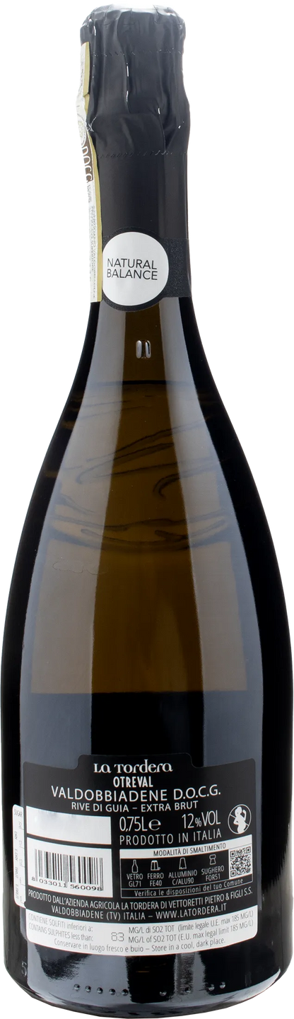 La Tordera Valdobbiadene Rive di Guia Otreval Extra Brut Zero Zuccheri 2023