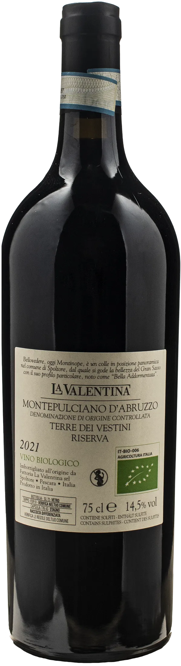 La Valentina Montepulciano d'Abruzzo Bellovedere Riserva 2021