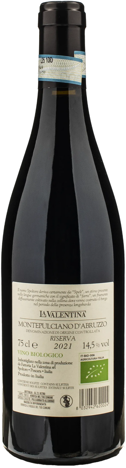 La Valentina Montepulciano d'Abruzzo Spelt Riserva 2021