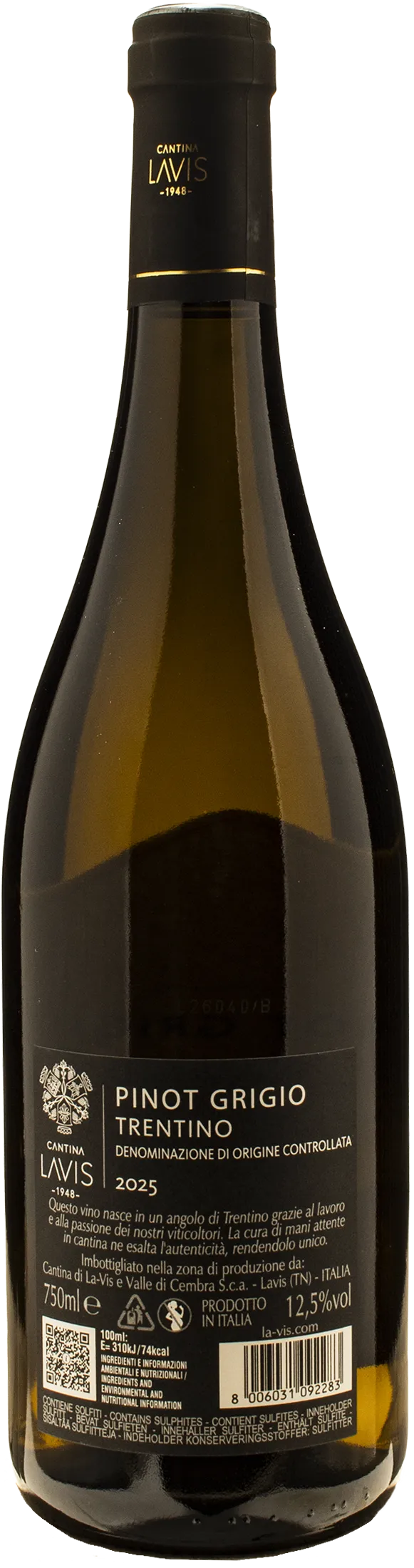 La Vis Trentino Pinot Grigio 2025