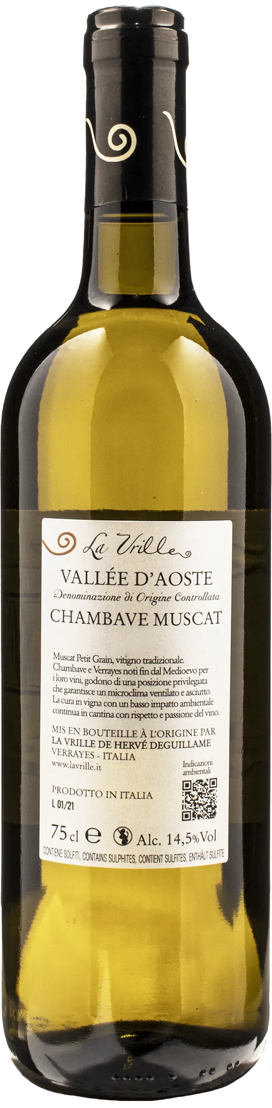 La Vrille Val d’Aosta Chambave Muscat 2022
