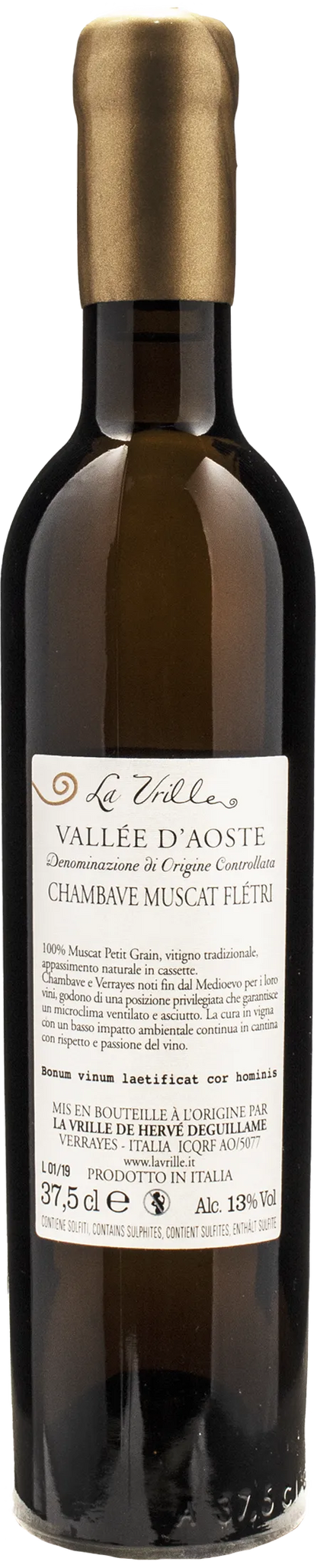 La Vrille Val d’Aosta Chambave Muscat Fletri 0.375L 2019