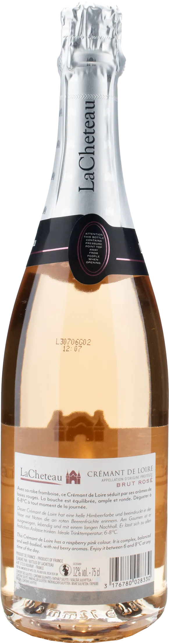 LaCheteau Cremant de Loire Rosé Brut