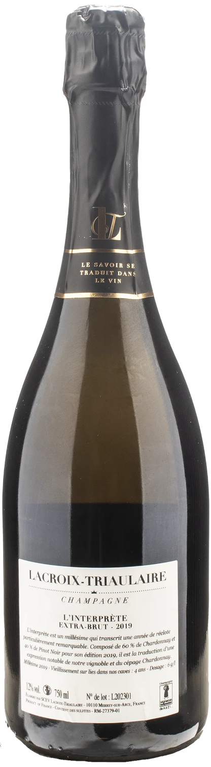 Lacroix Triaulaire Champagne L'Interprete Extra Brut 2019