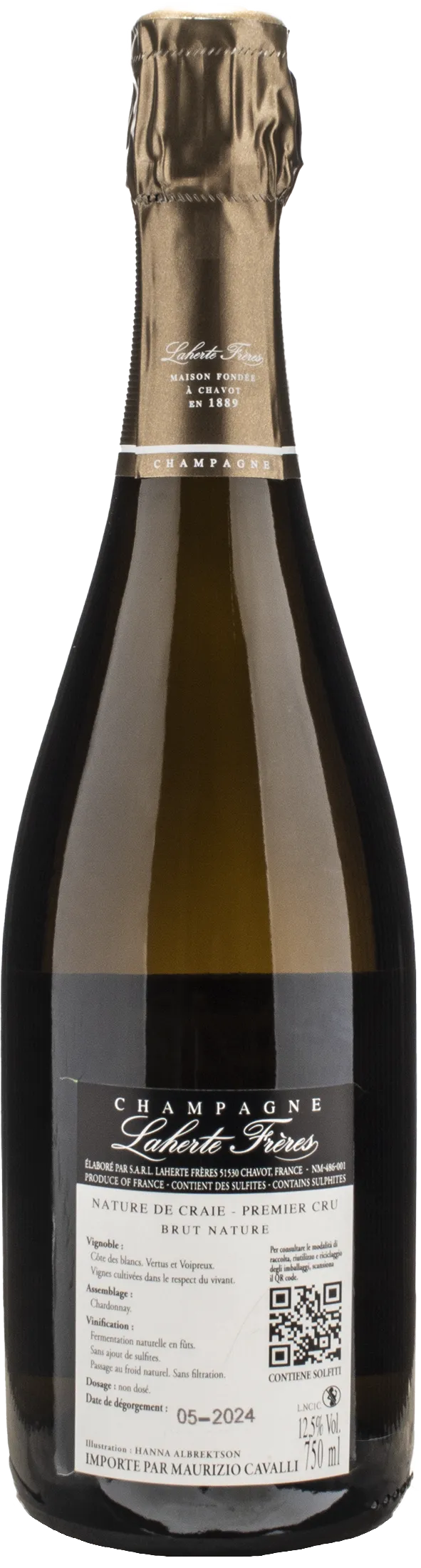 Laherte Freres Champagne 1er Cru Nature de Craie Dosage Zero