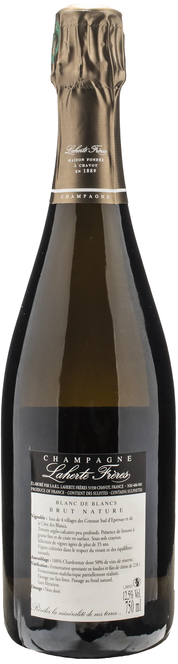 Laherte Freres Champagne Blanc de Blanc Brut Nature
