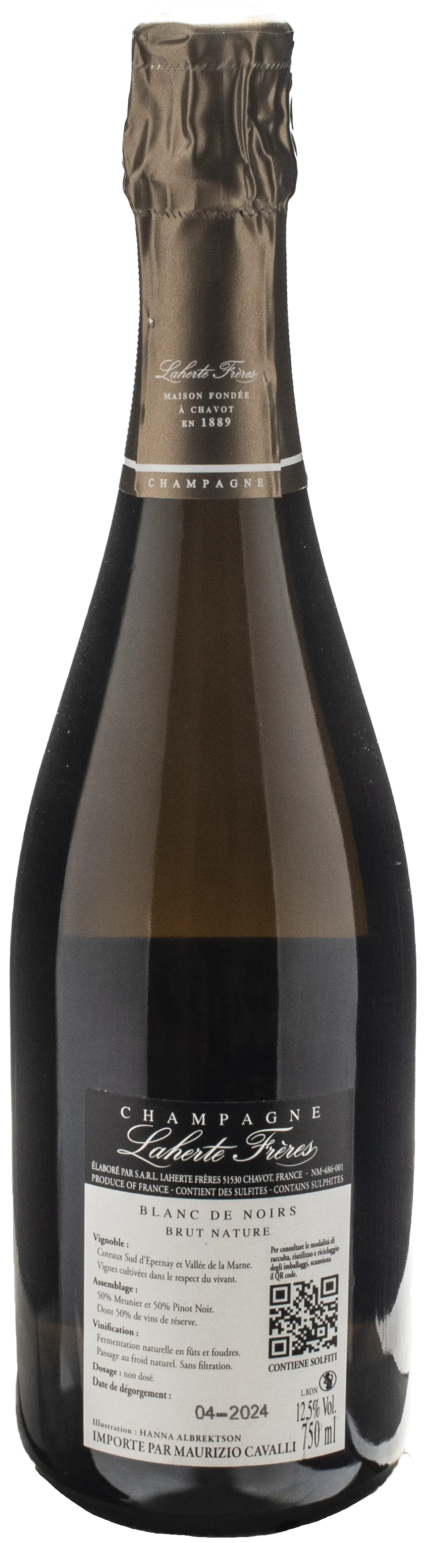 Laherte Frères Champagne Blanc de Noirs Brut Nature