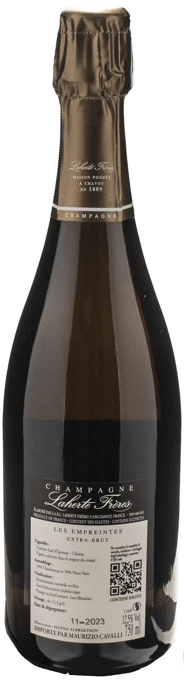 Laherte Freres Champagne Les Empreintes Extra Brut Millesime 2018