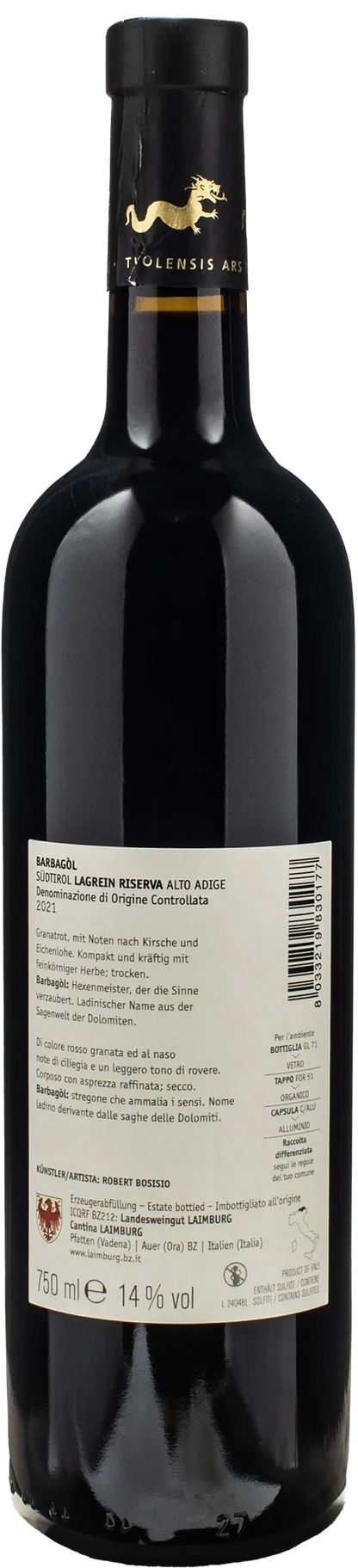 Laimburg Barbagol Lagrein Riserva 2021