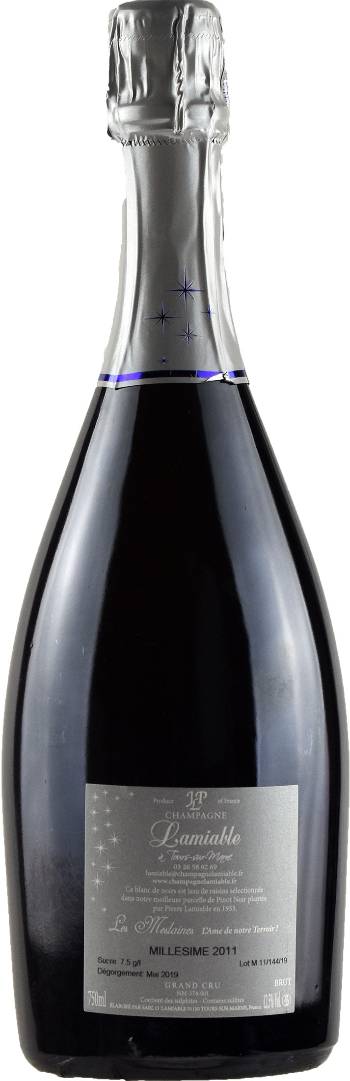 Lamiable Champagne Grand Cru Blanc De Noirs Les Meslaines Brut Millesime 2011