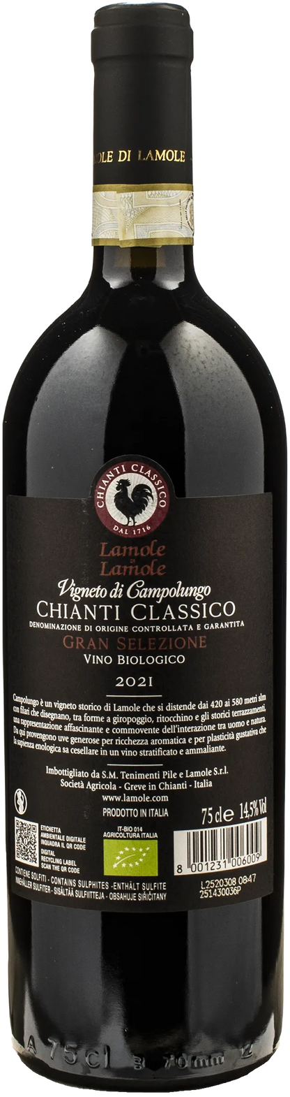Lamole di Lamole Chianti Classico Gran Selezione Vigneto di Campolungo 2021
