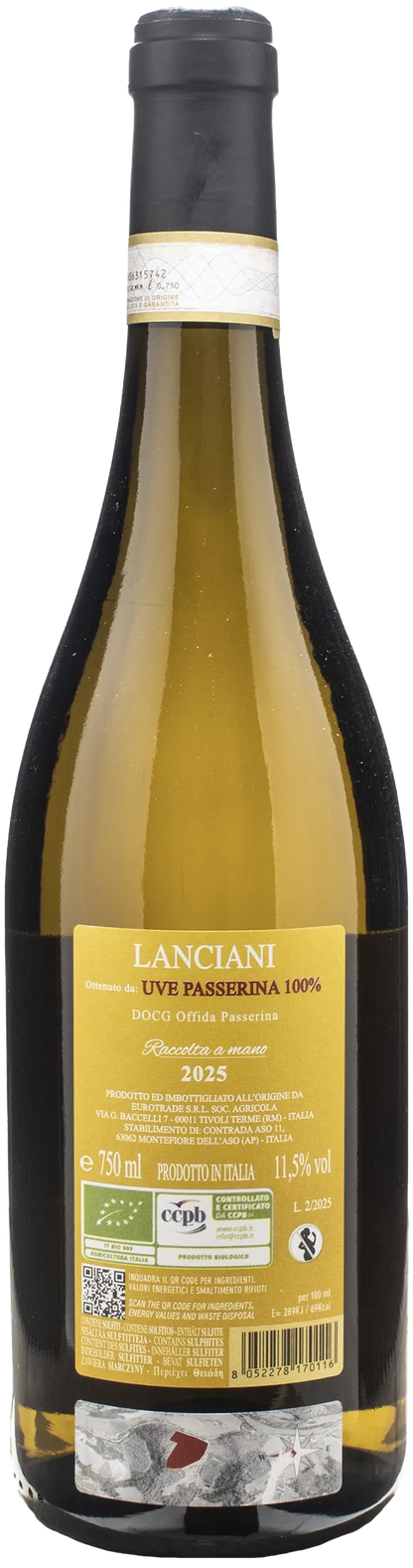 Lanciani Passerina Versante Ovest 2025
