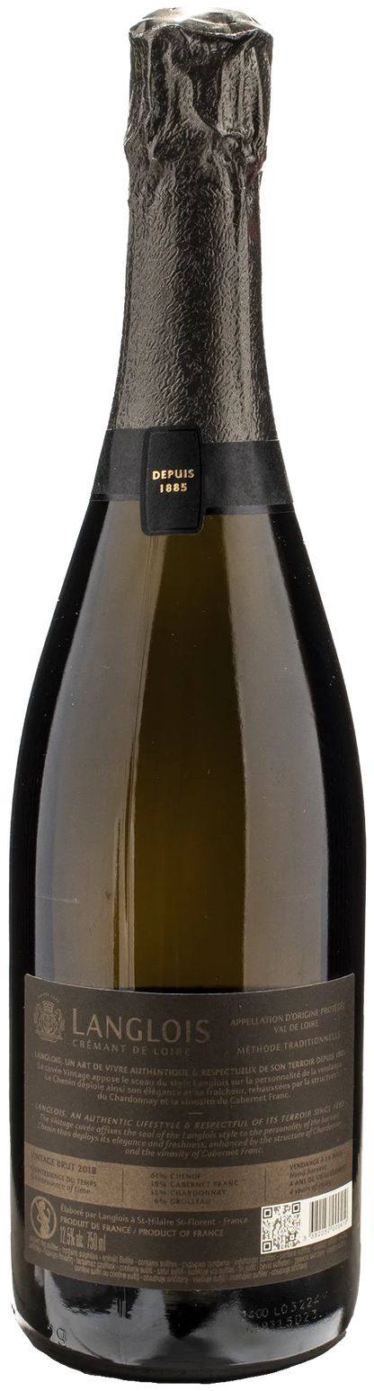 Langlois Cremant de Loire Brut Vintage 2018
