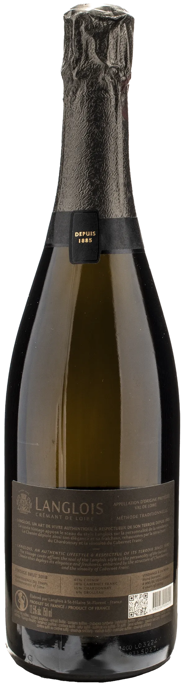 Langlois Cremant de Loire Brut Vintage 2018