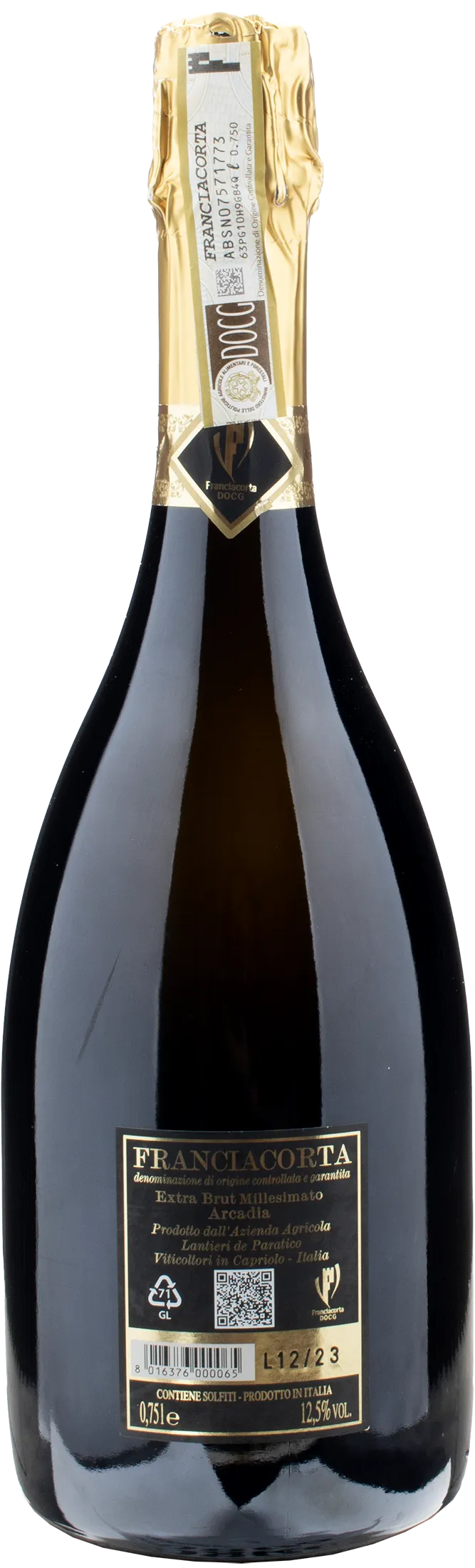 Lantieri de Paratico Franciacorta Arcadia Extra Brut Millesimato 2019