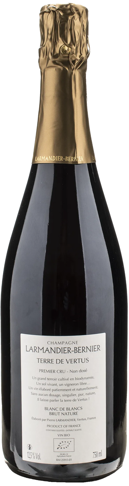 Larmandier Bernier Champagne 1er cru Terre de Vertus Blanc de Blancs Brut Nature 2017