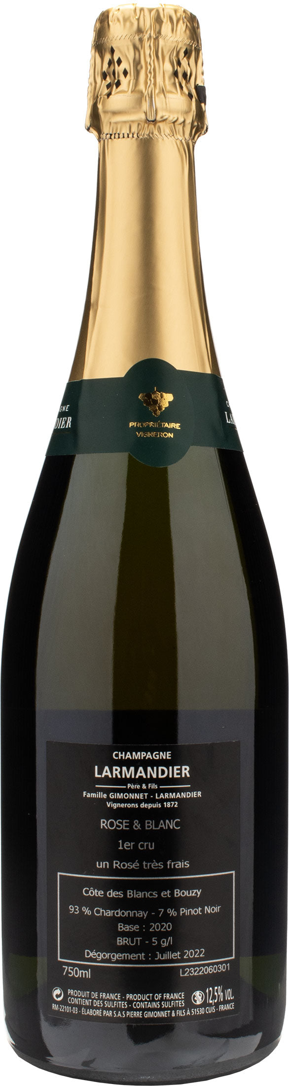 Larmandier Pere Et Fils Champagne 1er Cru Rosè & Blancs Assemblage Brut