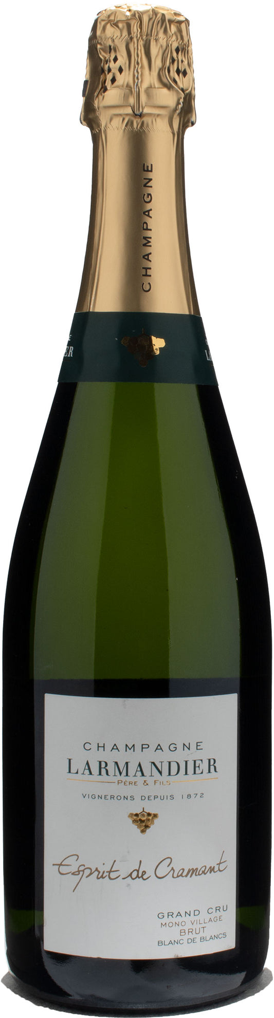 Larmandier Pere et Fils Champagne Grand Cru Blanc de Blancs Espirit de Cramant Mono Village Brut