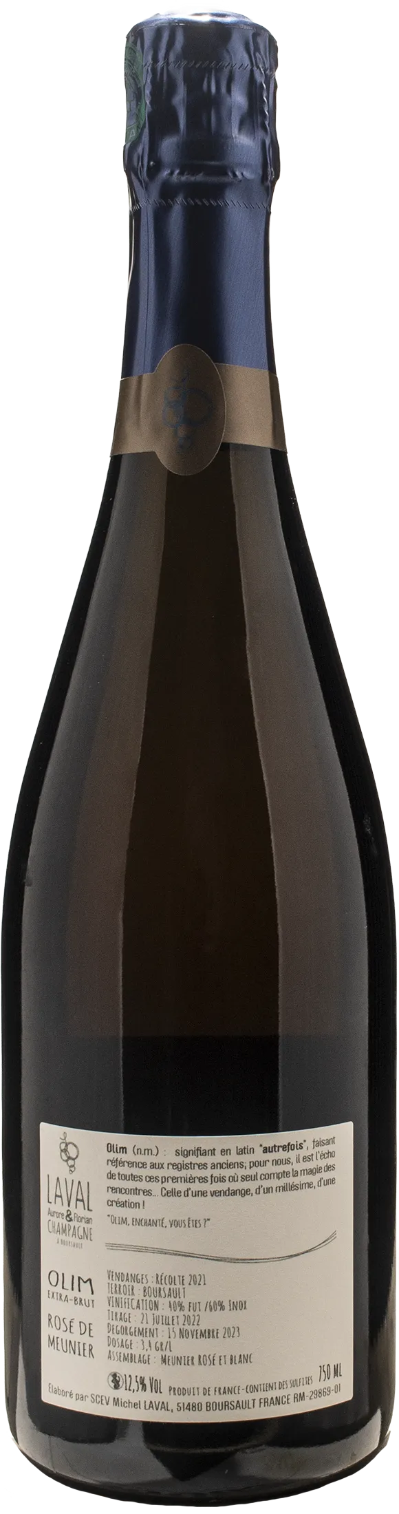 Laval Aurore e Florian Champagne Rosè Olim Extra Brut