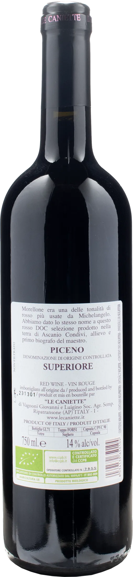 Le Caniette Piceno Superiore Morellone 2019