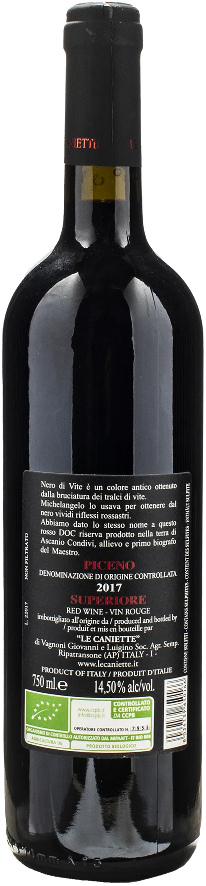 Le Caniette Rosso Piceno Superiore Nero di Vite 2017