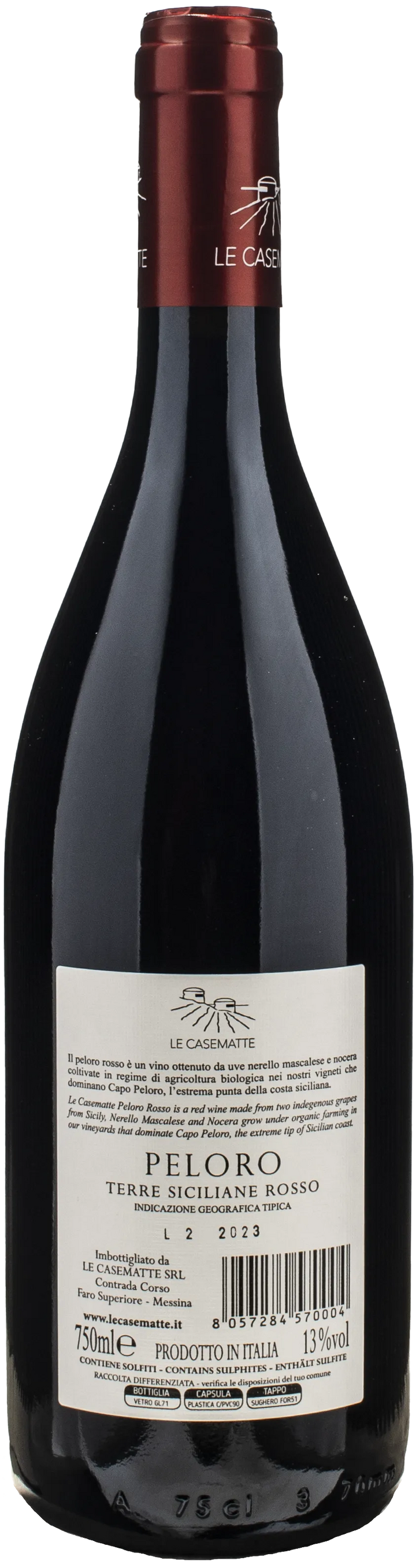 Le Casematte Peloro Rosso 2023