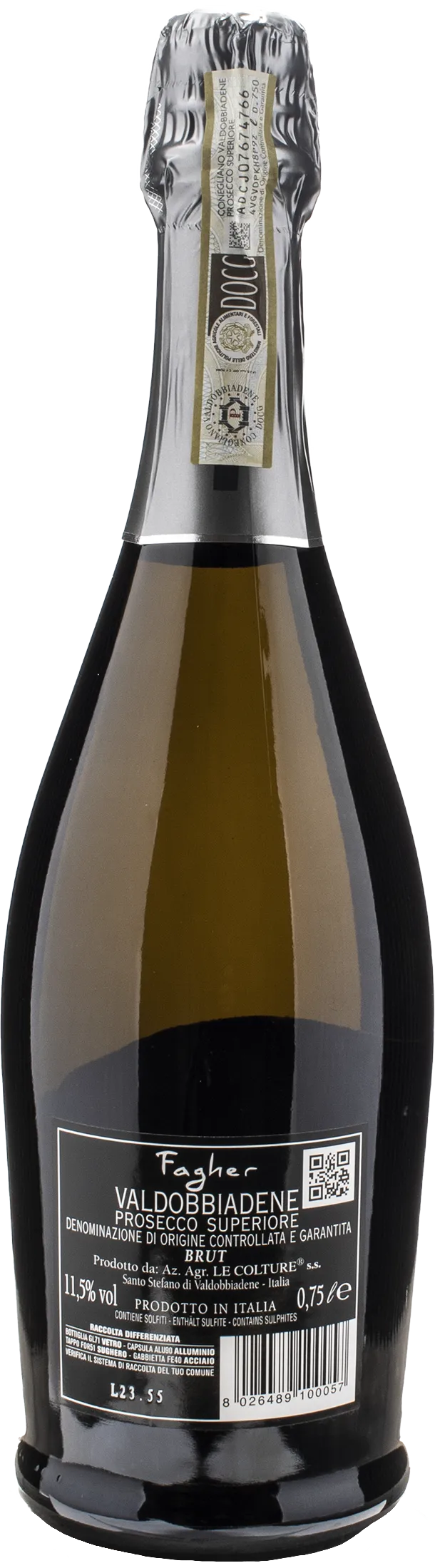 Le Colture Valdobbiadene Prosecco Superiore Fagher Brut