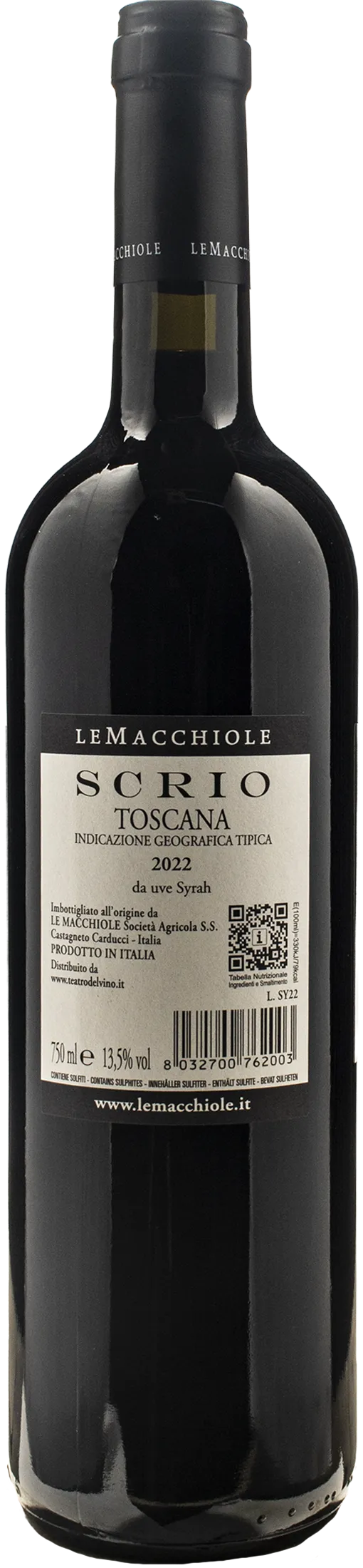 Le Macchiole Scrio 2022