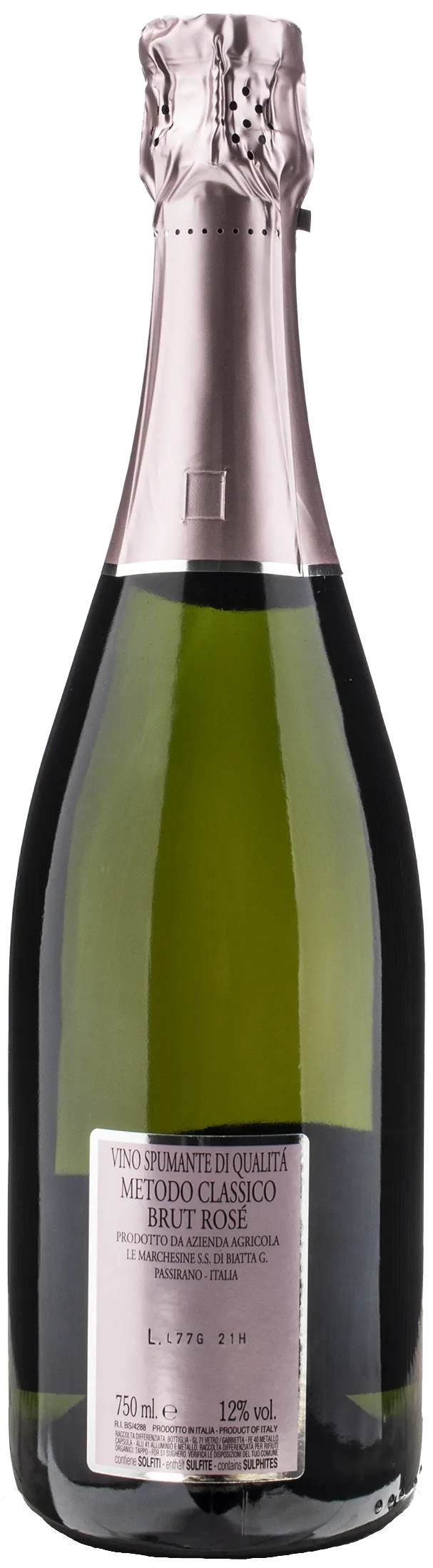 Le Marchesine Opera Rosé Metodo Classico Brut