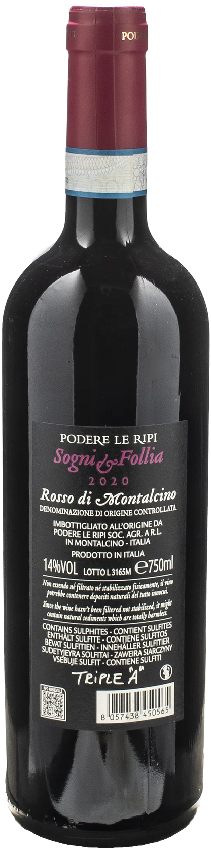 Le Ripi Rosso di Montalcino Sogni e Follia 2020