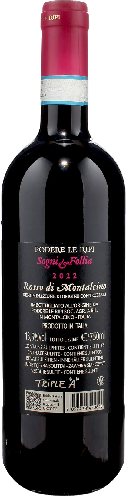 Le Ripi Rosso di Montalcino Sogni e Follia 2022