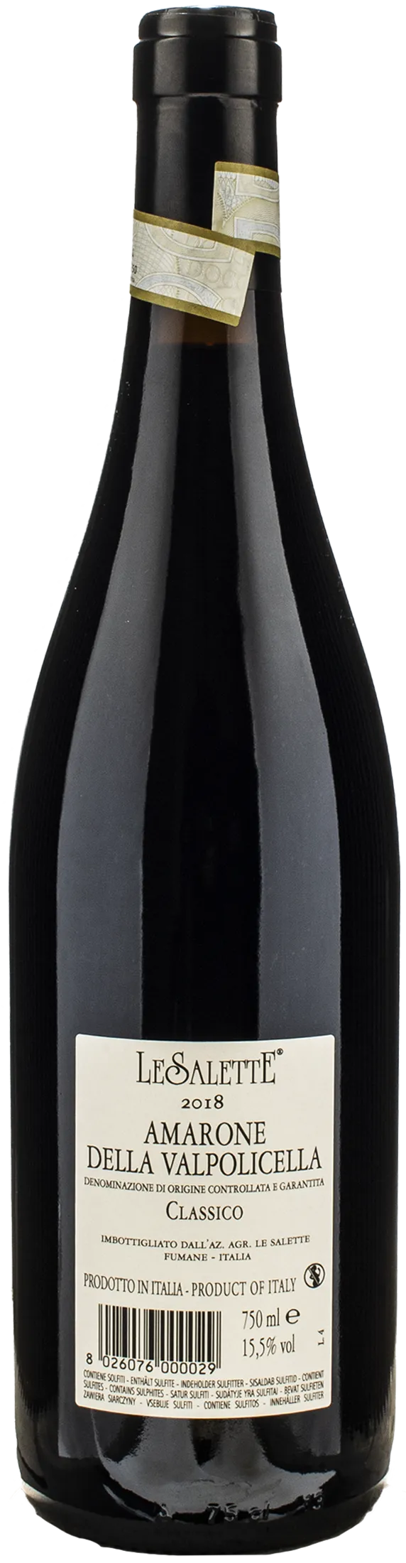 Le Salette Amarone della Valpolicella Classico La Marega 2018