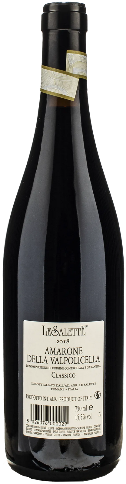 Le Salette Amarone della Valpolicella Classico La Marega 2018
