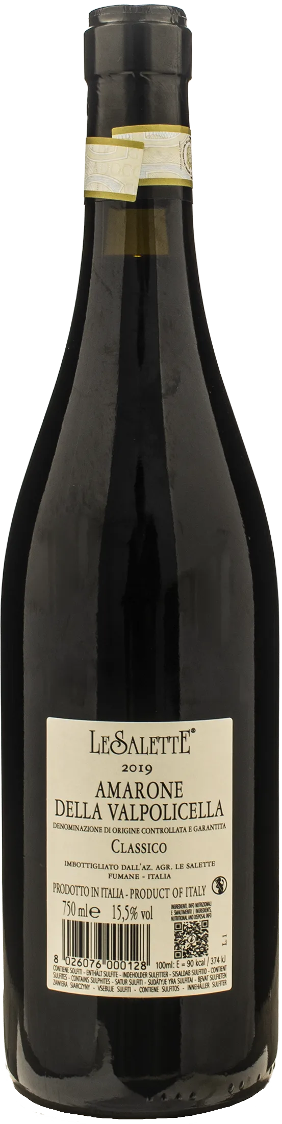 Le Salette Amarone della Valpolicella Classico La Marega 2019